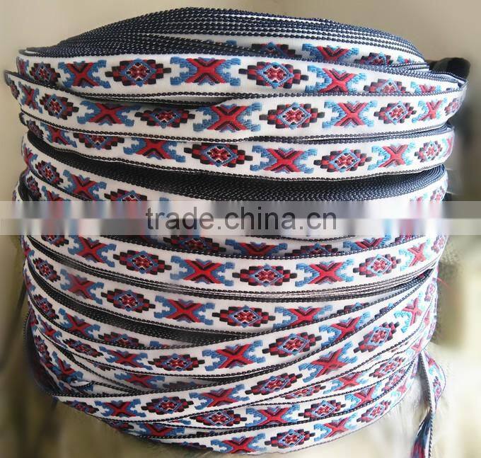 india lace trim jaquard ethnic ribbon geometric embroidery lace for garments