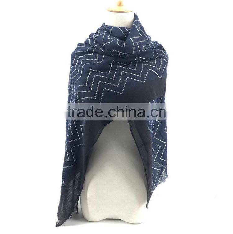 Wave printed women shawl scarf