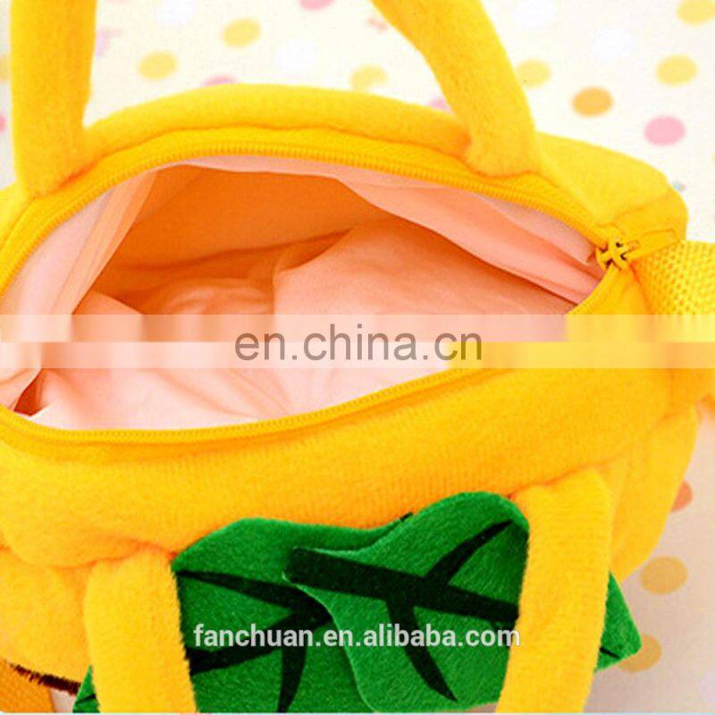 Pink Rabbit Design Child Plush Toys Musette Bag