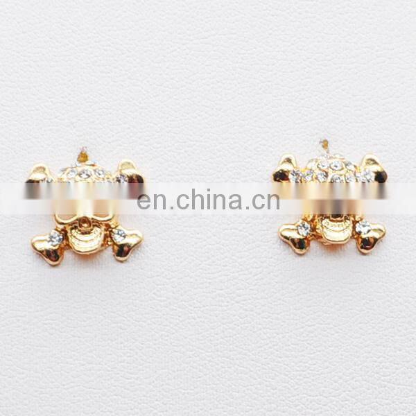 Brife light blue mint fan bubble teardrop adult women earrings