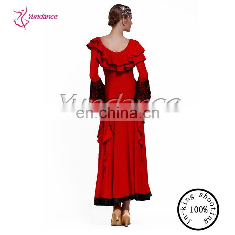 M-01 Long red bible dancing dress