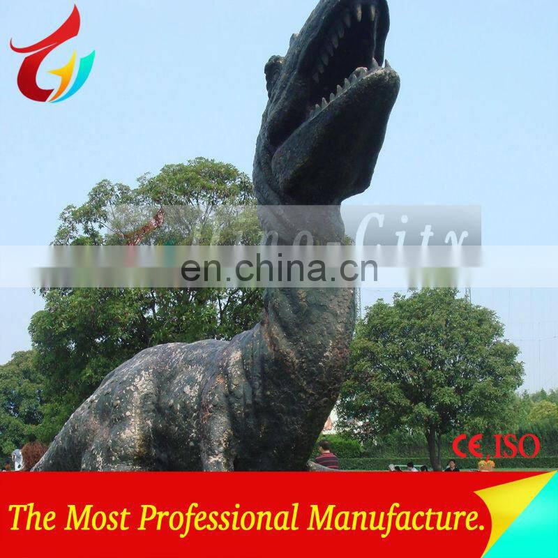 Fiberglass Playground Equipment of Simulation Dinosaurs