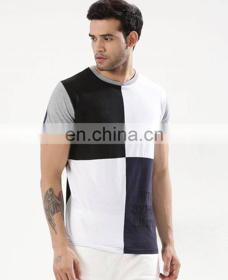 Fashion men's bulk white plain stand neck t-shirt shirt for men polo