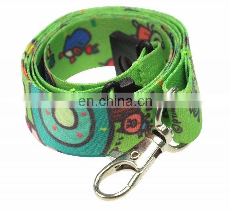 Heat transfer printing lanyard