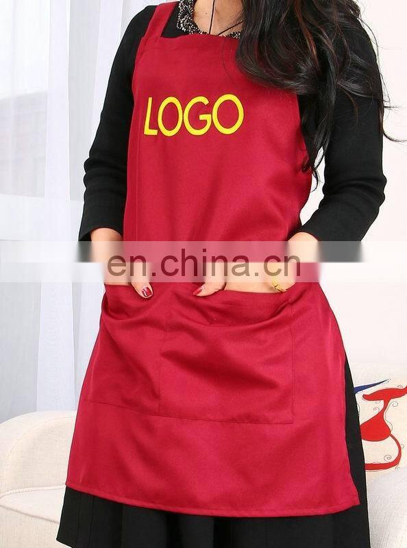 Customized logo cotton apron kitchen