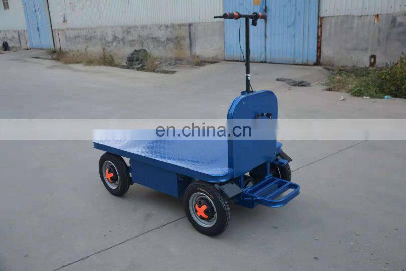 Customize multi-function electric lift flat cart trolley price