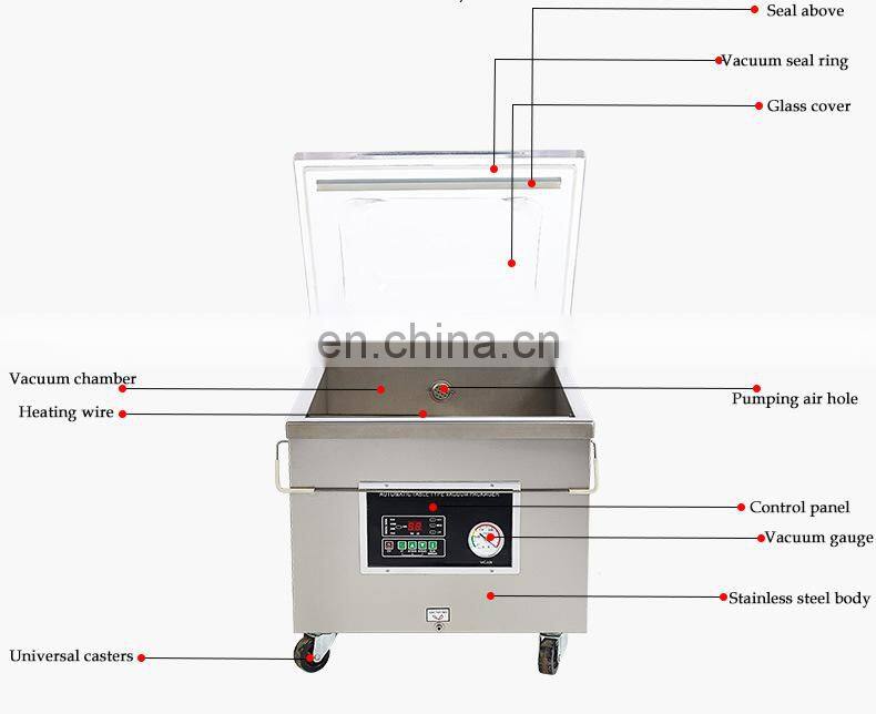 Automatic single chamber foodmeat grains tablevacuumsealervacuumpackingmachine