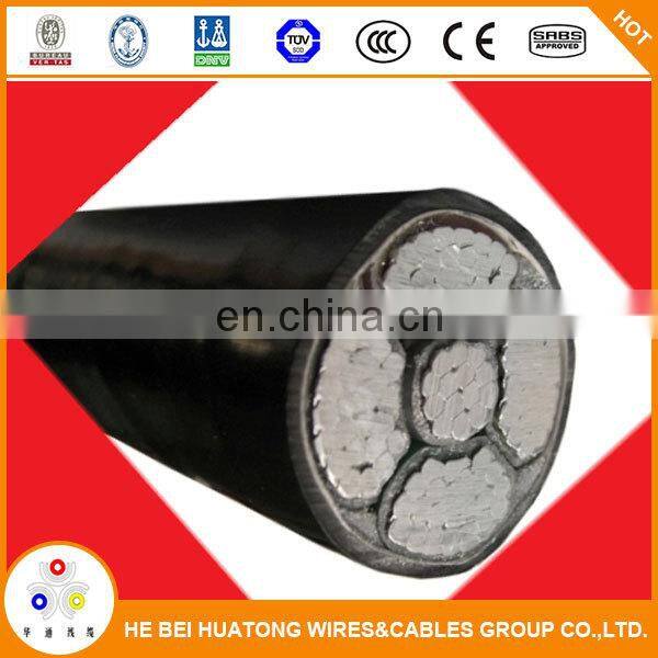 China manufacturer 95 120 150 185 240 power cable with aluminum conductor