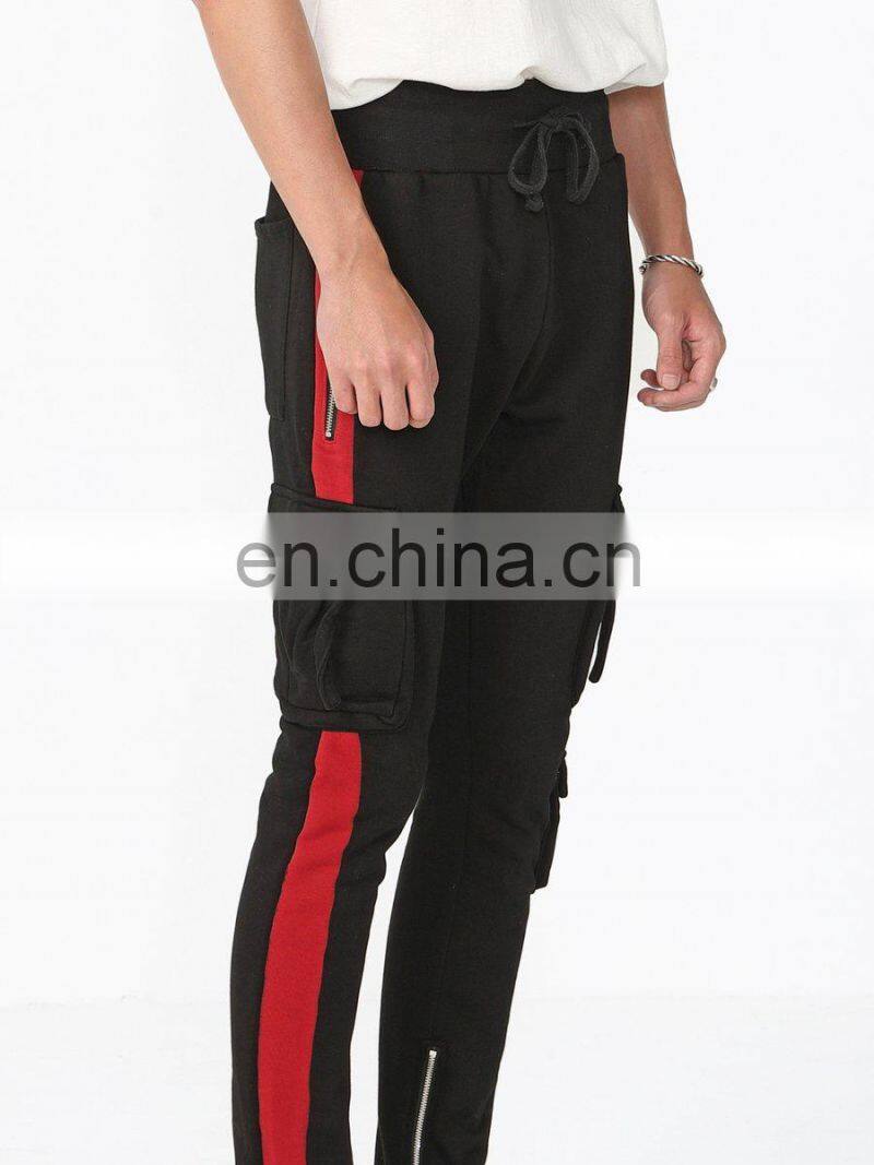 DiZNEW China OEM Factory Wholesale Black Drawstring Track Pants