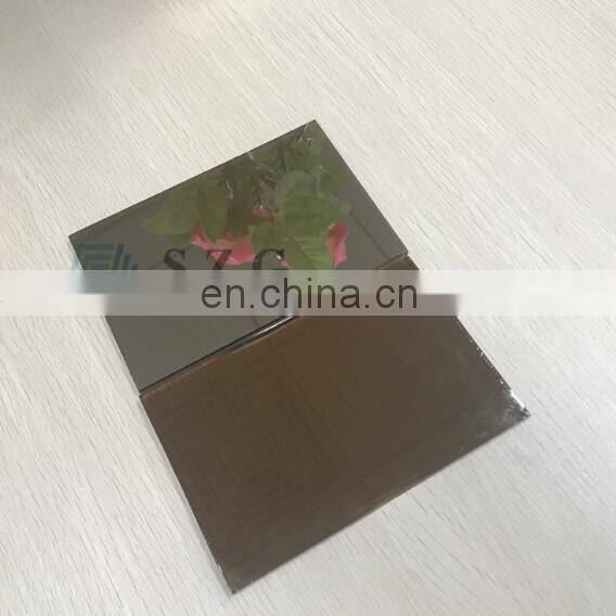 China factory 4mm 5mm solar cool bronze reflective window glass
