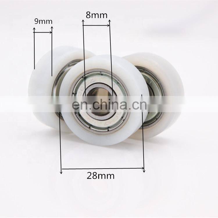 Flat running  sliding door wheels 626-z pulley sliding wheel plastic wheel