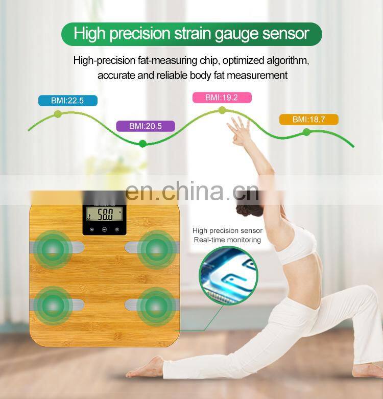Factory Digital Bathroom Weighing Scale Body Fat Scale Electric BMI Weight Scale