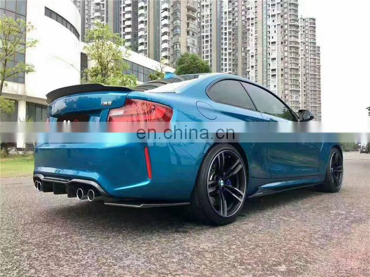 Beautiful carbon fiber body kit for BMW m2 f87 carbon fiber front lip rear lip side skirts and wing spoiler