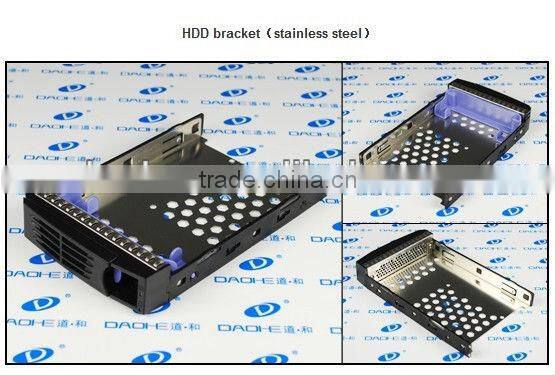 2U 8*2.5''/3.5'' HDD with 500W Power Supply and sliding kit Storage Server Case