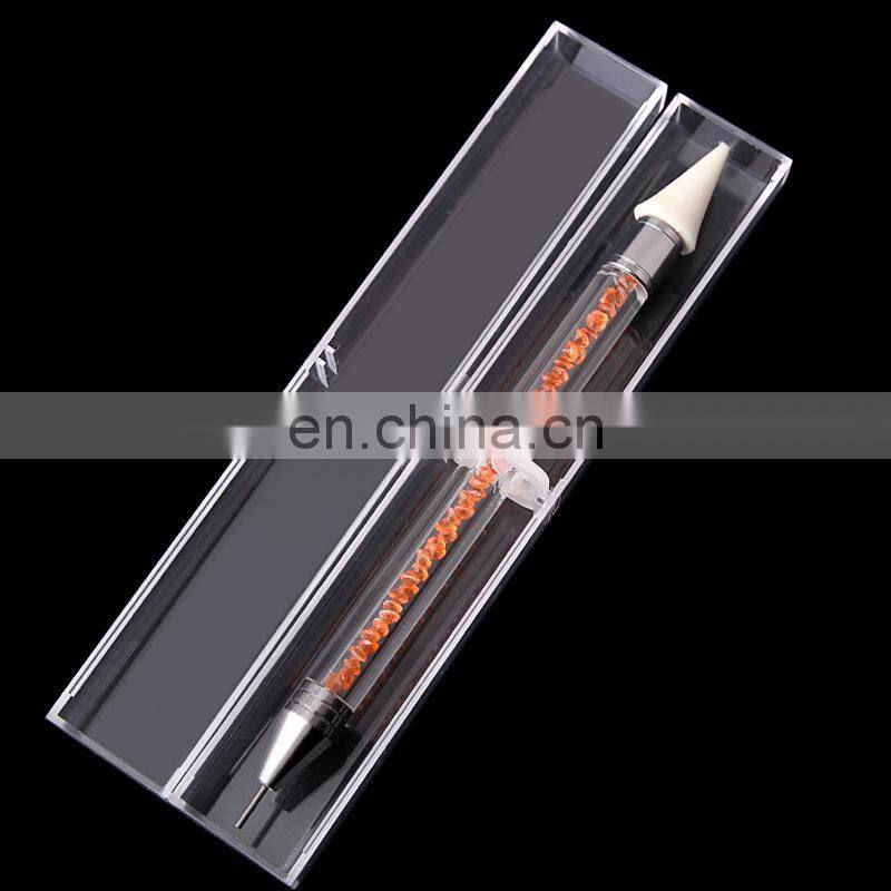 Wholesale Nail Art Dual-ended Dotting Pencil Wax Head Pick Up Rhinestone Picker Nail Art Pen