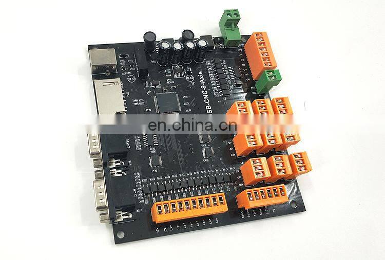 9Axis CNC Controller Kit 100KHz Stepper Motor Controller Breakout Board + Handwheel+USB Cable+CD