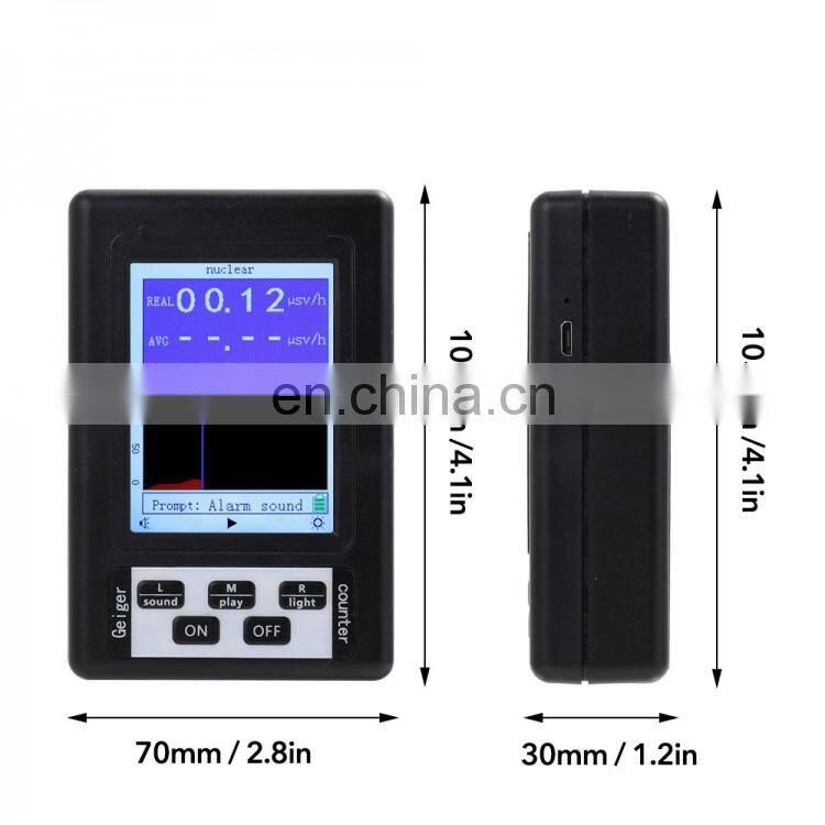 BR-9B Handheld Portable Digital Display Nuclear Radiation Detector Geiger Counter Semi-functional Type Dosimeter Marble Tester