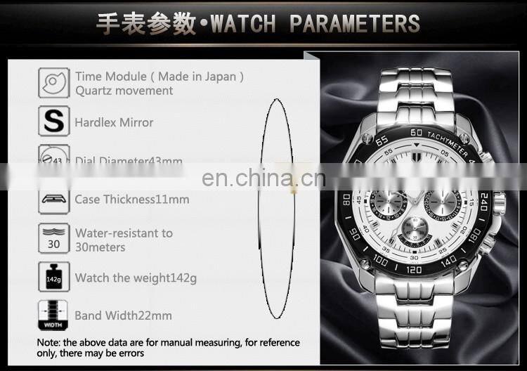 CURREN 8077 Men Quartz Luxury Chronograph Stainless Steelwatches Casual Water Resistant Army Watches Relogio Masculino