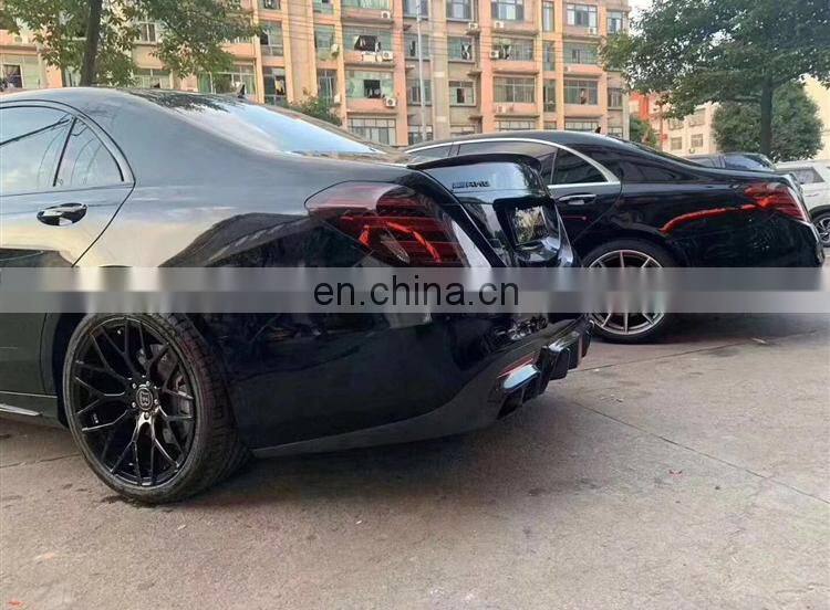 Runde B Style Carbon Fiber Material Front Rear LIp Spoiler Fender For Mercedes Benz W222 S63 S65AMG Bodykit