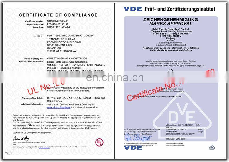 M Type Plastic Nylon Flexible Waterproof Cable Gland