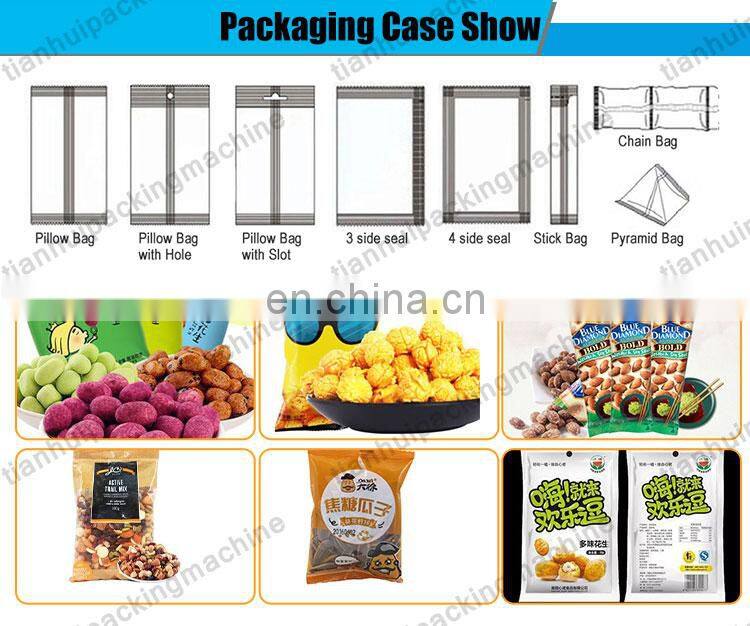 Automatic Desiccant oatmeal pouch bag packaging machine 4 side seal 5-1000g