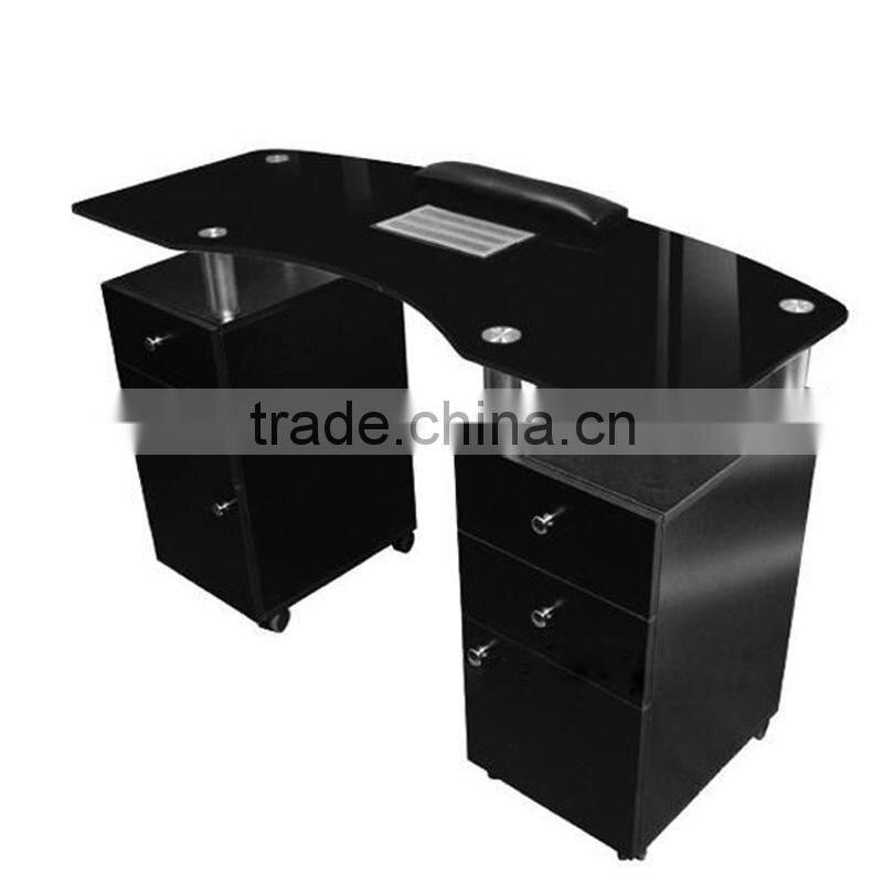 nail salon furniture pedicure table with fan