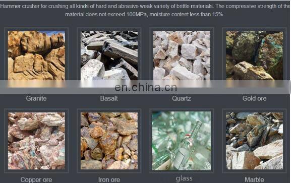 Hammer crusher for stone and rock sale