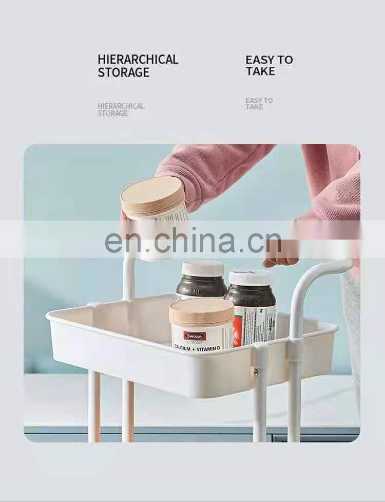 New carts metal multifunctional racks folding 4 wheel Tier trolley golf carts utility