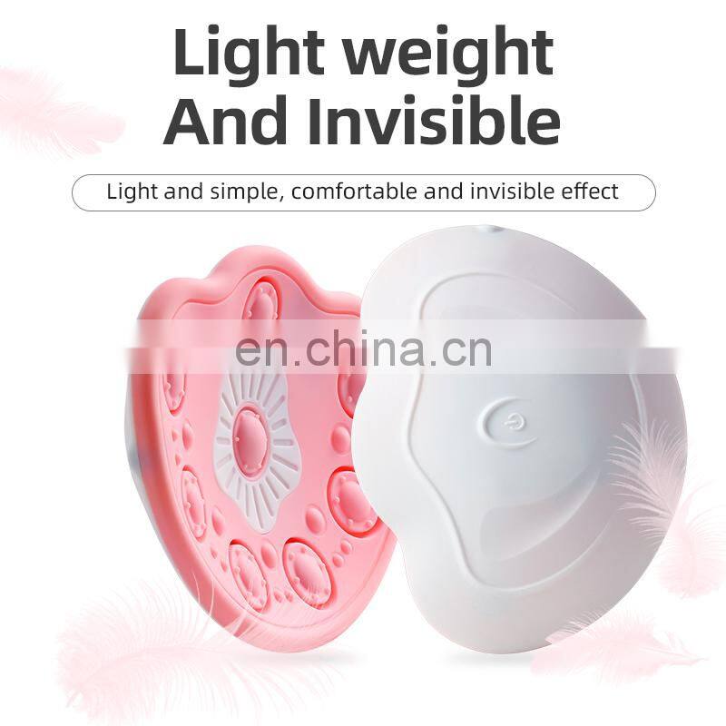 Wireless Silicone Chest Massager Red Blue Light Lactation Massage Care Hot Vibrating Breast Massager Machine