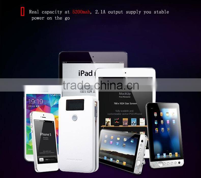 high capacity 9000mah portable personalized restaurant power bank HS