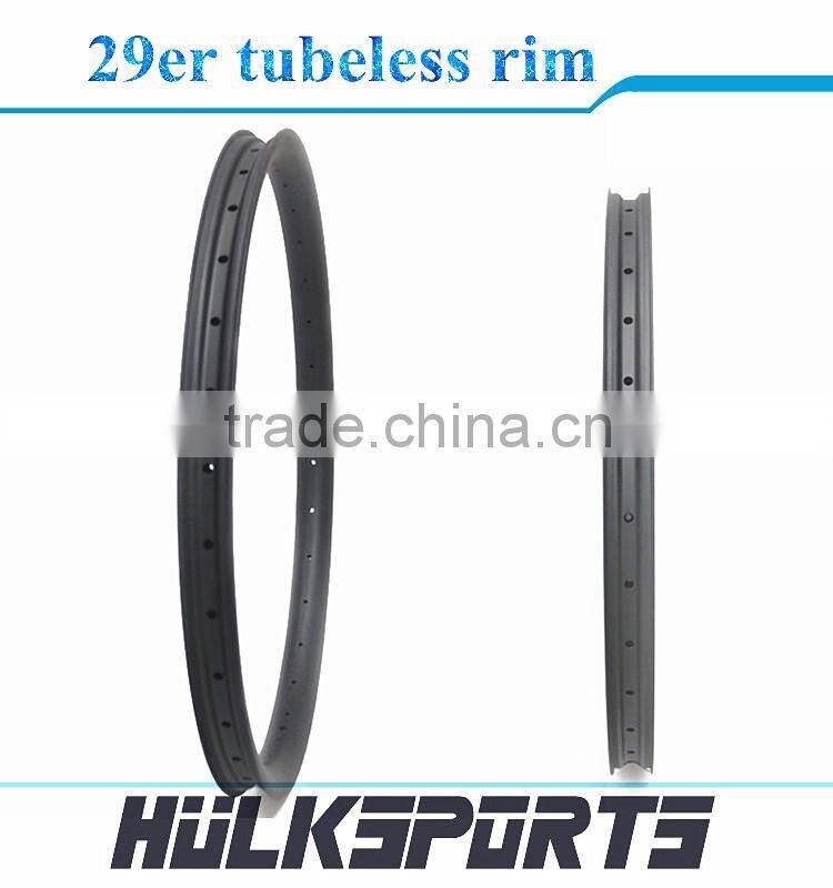 29er tubeless rim carbon fiber T700 MTB wheelset all mountain bicycle rims 35mm width carbon fiber hulksports bike MTB wheels