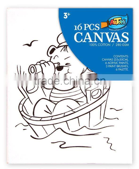 Selling children canvas painting and drawing board, safety and no pollution