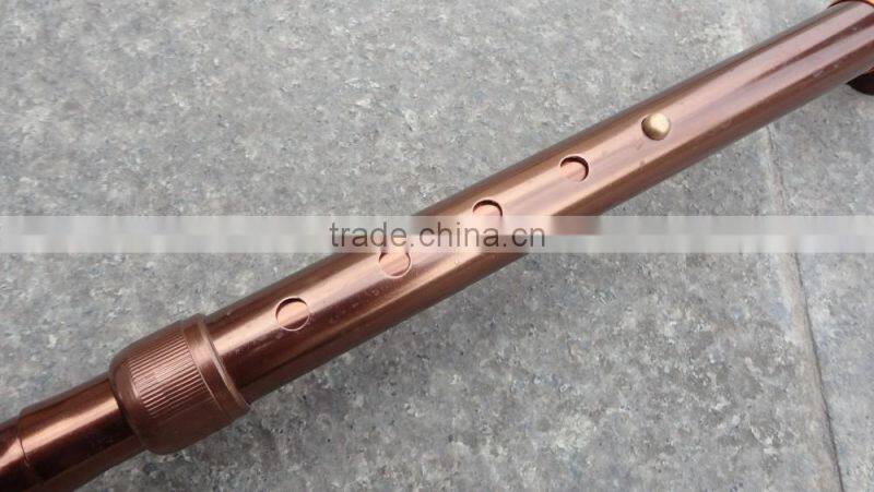 5-Sections Foldable Walking Cane Brown Color