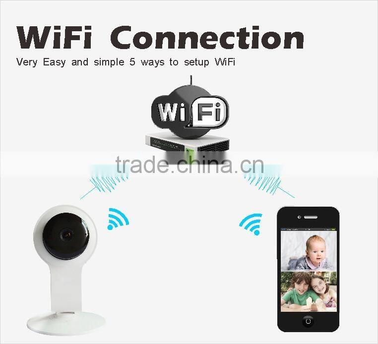 Household Wifi Mini IP 2.8mm fixed lens 1MP 720 HD IR CCTV Camera