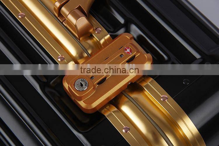 Best selling cabin size aluminum magnesium flight pilot case with TSA customs lock