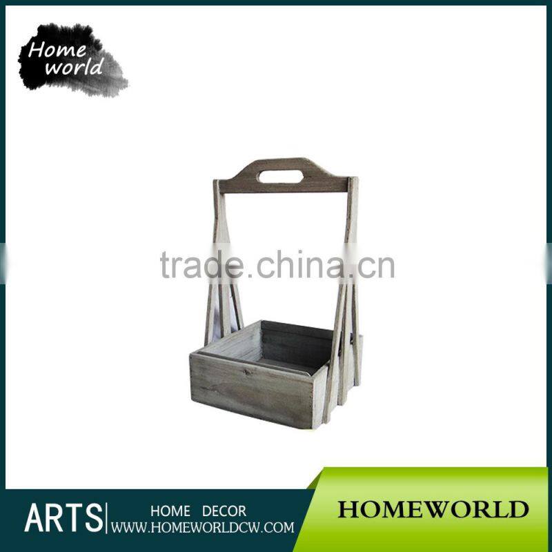 S/3 New Arrival Delicate Terracotta Wood Garden Rectangular Planter Box