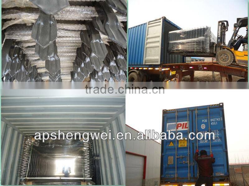 Hot dip galvanised tubular metal fence panel