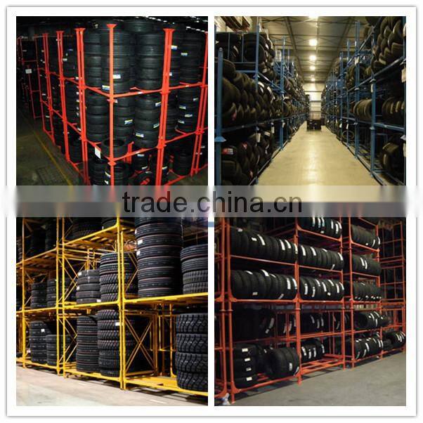 Heavy duty foldable stackable tire rack wholesale