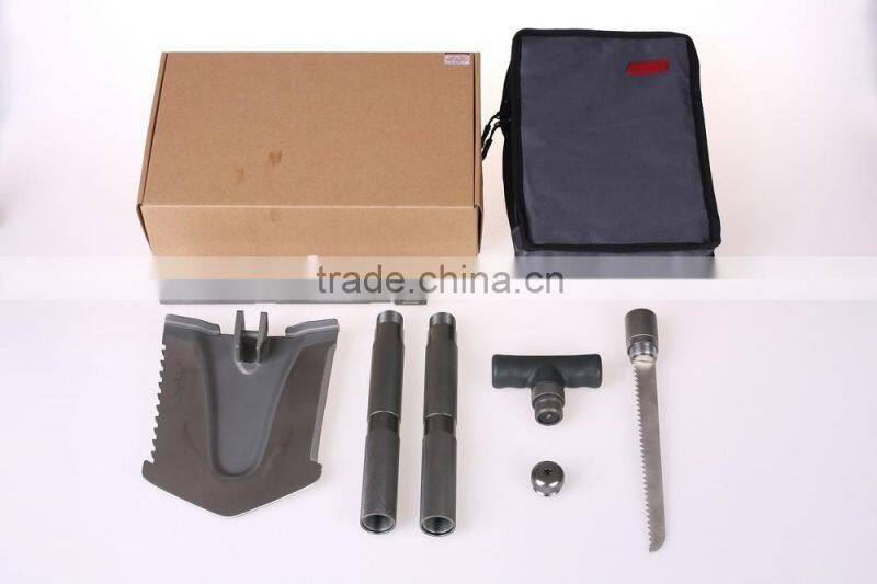 Compact Utility Sapper Shovel Combined Hatchet and Hoe within Saw