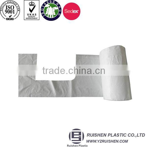 Transparent HDPE Printed T-shirt Rolling Bags