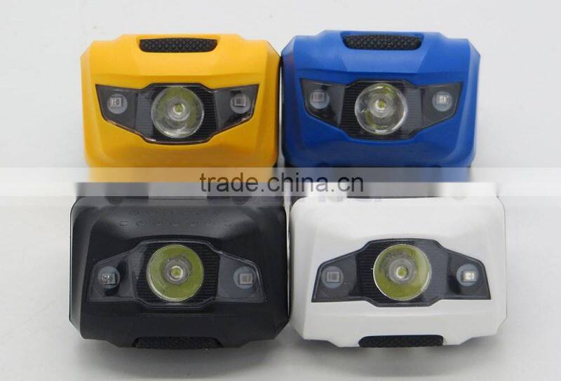 Light Weight Mini 2 IN 1 Red White LED Headlamp Flashlight