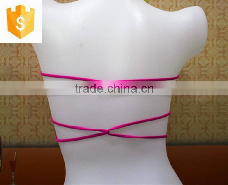 2016 New Designed Girls Bandeau, Women Bras, Back See Through Straps