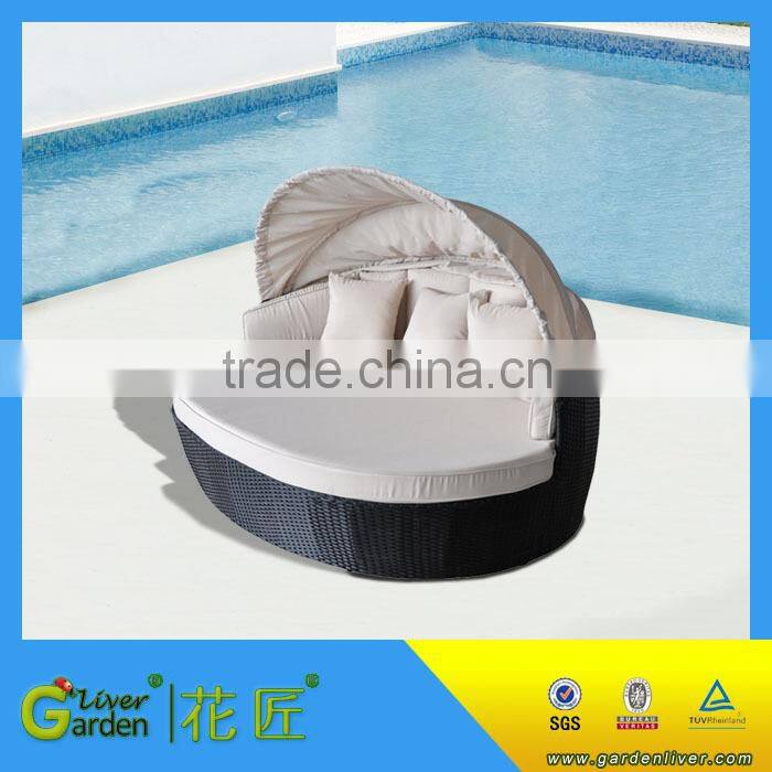 promotional patio leisure outdoor wicker sofa canopy