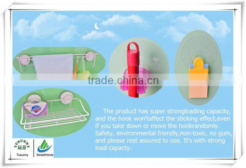 Wholesale kitchen adchieve hook sponge holder bathroom plastic suction hooks