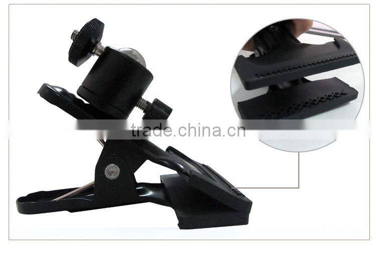 factory selling ,tripod screw for photo studio camera flash holder clamp , metal super strong clamp with ball joint