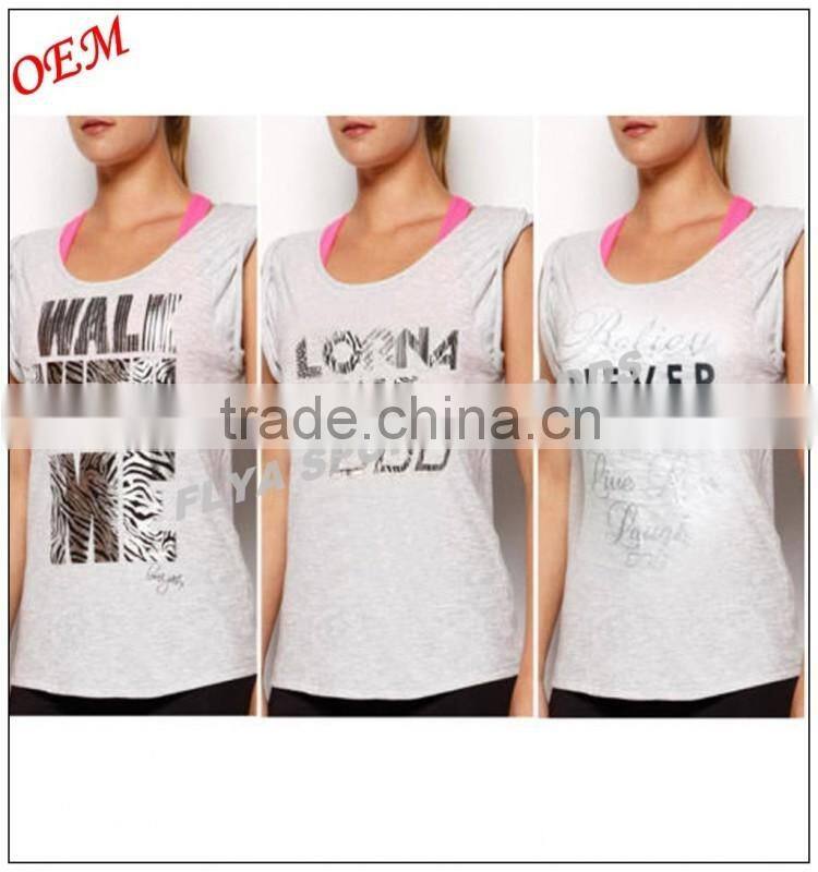 Ladies GYM Yoga Singlet Multi Tank Top Tee