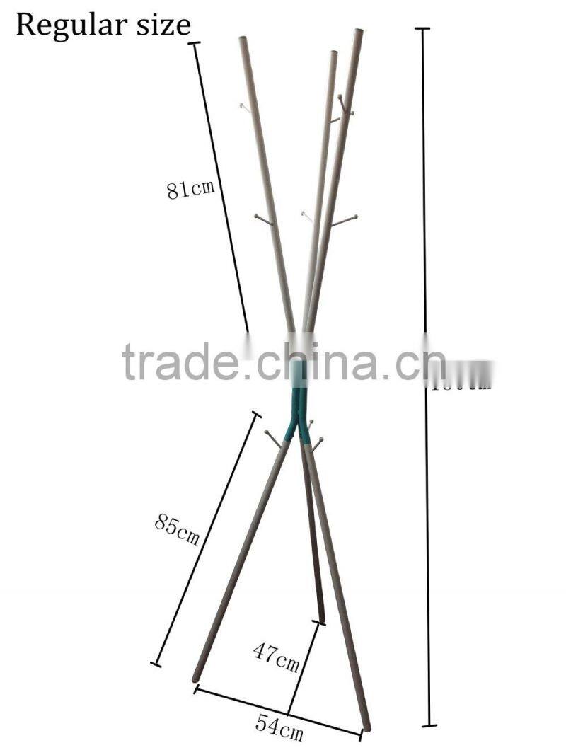 Pretty and Tree shape Steel matel balcony coat dryer rack