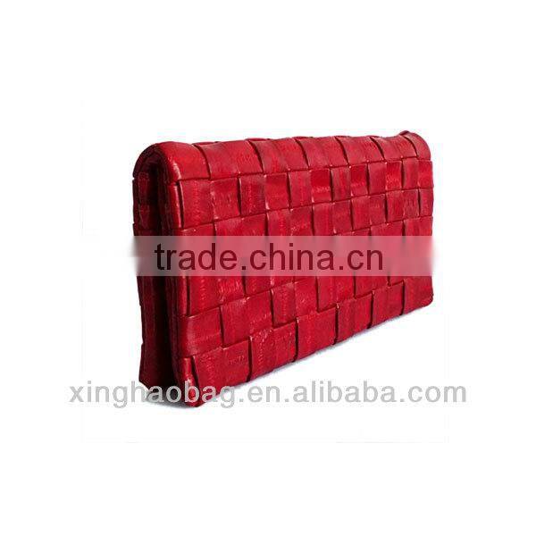 Noble crochet knitting wallet genuine eel skin wallet