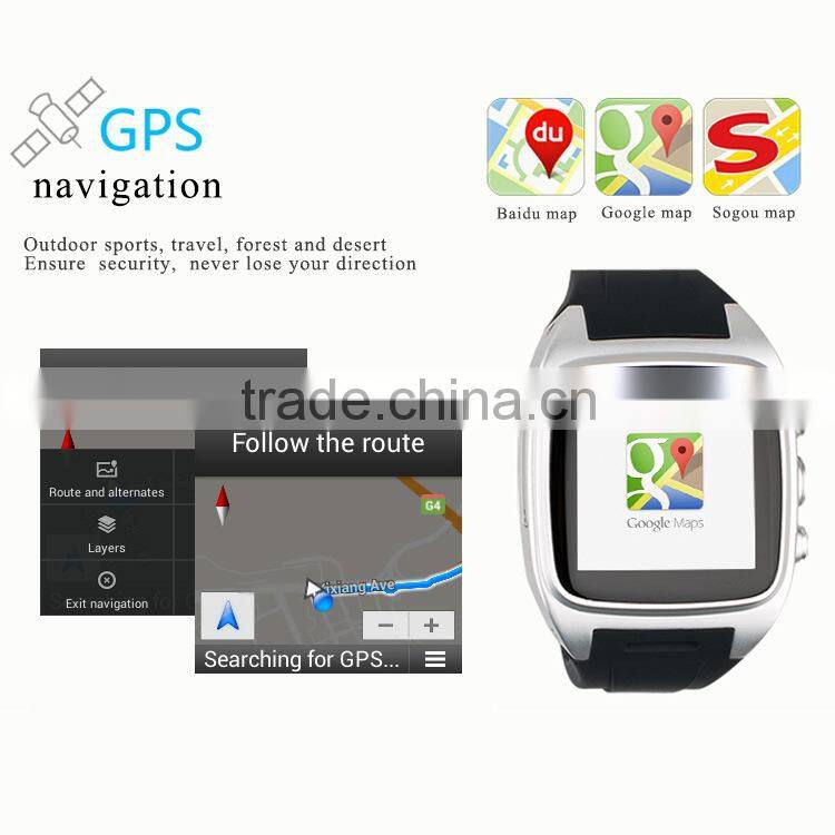 Android gps watch For Android smart phone 2015 waterproof ce rohs bluetooth