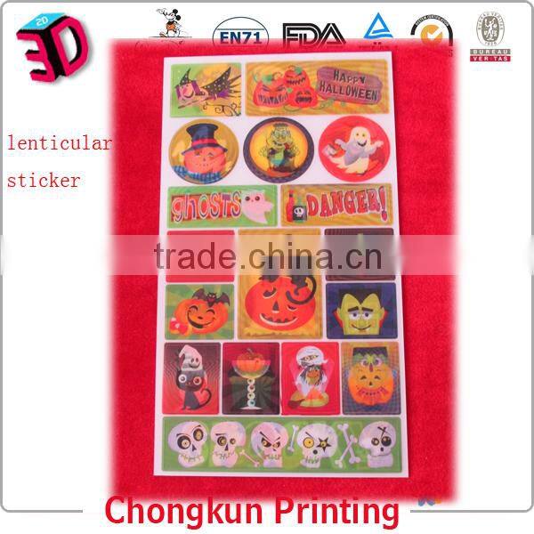 Hallowmas Customized Design 3D Lenticular Sticker